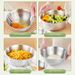304 Stainless Steel Salad Colander With Handle Multi-Purpose Kitchen Strainer For Washing Rice Eggs Vegetables Pasta Draining Basket_desvips.com
