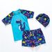 Children's Swim Trunks Set Boys' Two-Piece Small Medium Large Kids Little Dinosaur Sun Protection Swimsuit Baby With Cap_desvips.com