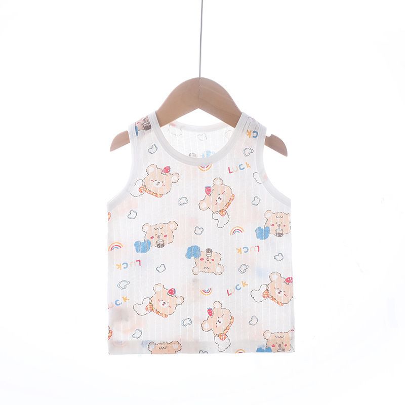 Baby And Children's Summer Thin Vests, Unisex Underwear, Sports Tank Tops, Base Layer For Babies, Class A Pure_desvips.com