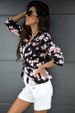 Women's Clothing fashion printed one button small suit _desvips.com