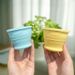 Small, Colorful, Durable, Portable Silicone Folding Cup With Handle Design, A Great Helper For Outdoor Travel_desvips.com