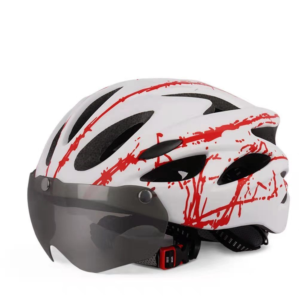 Outdoor storm helmet goggles against wind and sand spot size electric car helmet Bicycle bike helmet_desvips.com