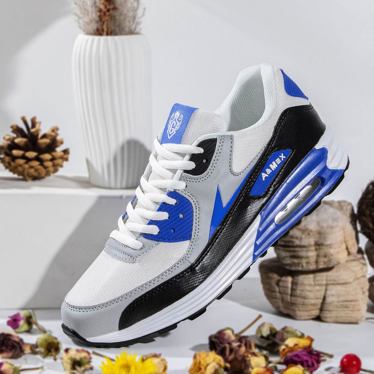 Men's Running Breathable Air Cushion Sneakers Athletics Sport Trainer Tennis Basketball Shoes_desvips.com