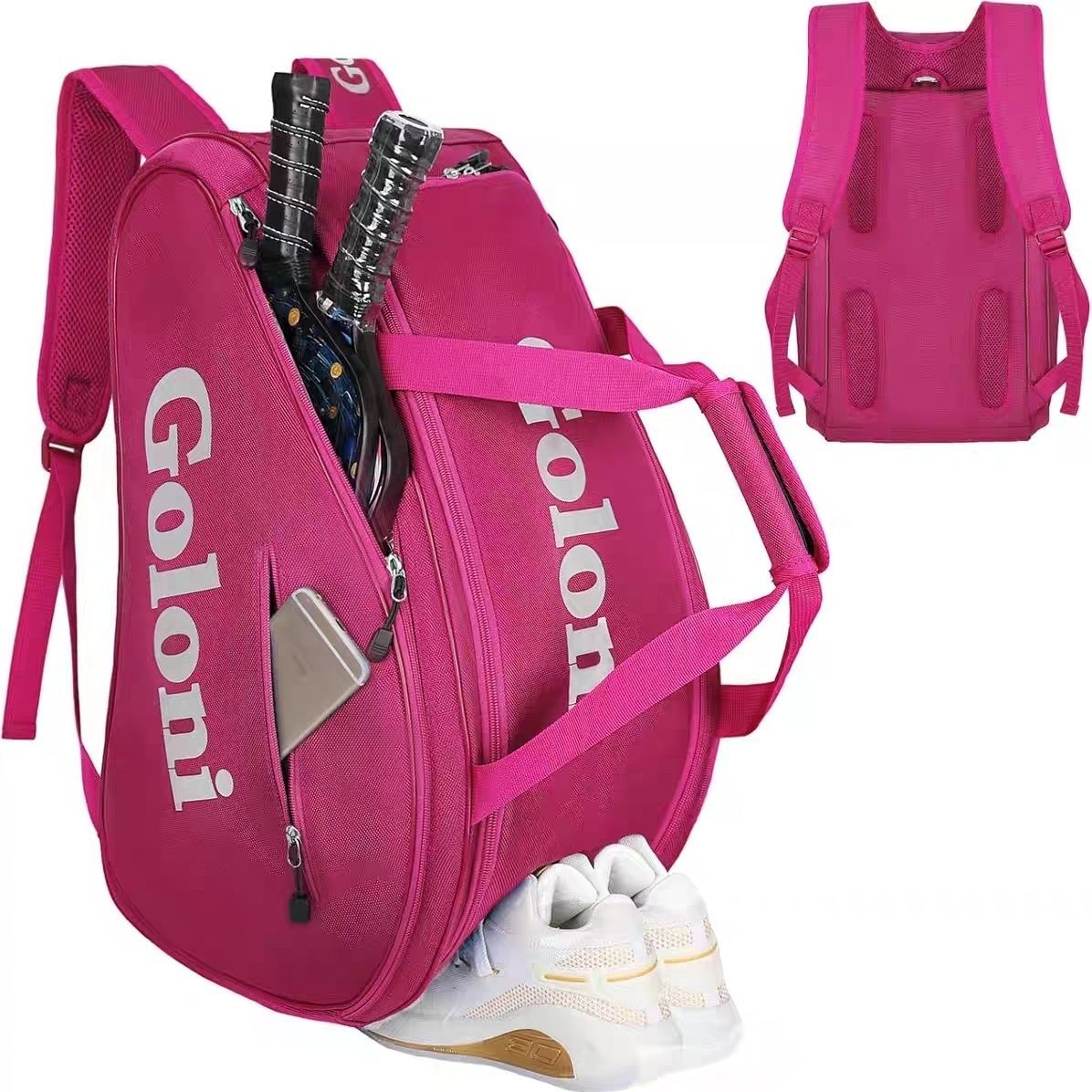 Large-capacity Foreign Trade Pickleball Backpack, Shoulder With Hand Strap, Holds 4 Rackets, Sports Bag_desvips.com
