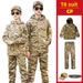 Children's Camouflage Set Boys New Fleece-Lined Hooded Jacket Warm Winter Camp Outfit Girls_desvips.com