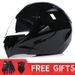 Motorcycle motorcycle helmet Male half helmet double lens full helmet run helmet pattern road_desvips.com