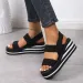 Women's Light Weight Wedge Sandals Open Toe Platform Thick Soled Summer Casual Slingback Shoes With Back Strap Leisure_desvips.com