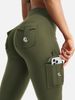 Essential Women's Pants: High-Waisted Flared Workout Pants With Pockets, Shaping And Tummy-Control Fitness Pants._desvips.com