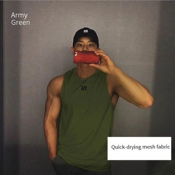 Men's Sleeveless Performance Tank Top – Quick-Dry Workout Shirt For Gym & Basketball – Breathable Muscle Fit Athletic Vest (M-4XL)_desvips.com