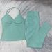 Women's Sports Yoga Tank Top And Long Bottom Set Running Tights Fitness Clothing Set_desvips.com
