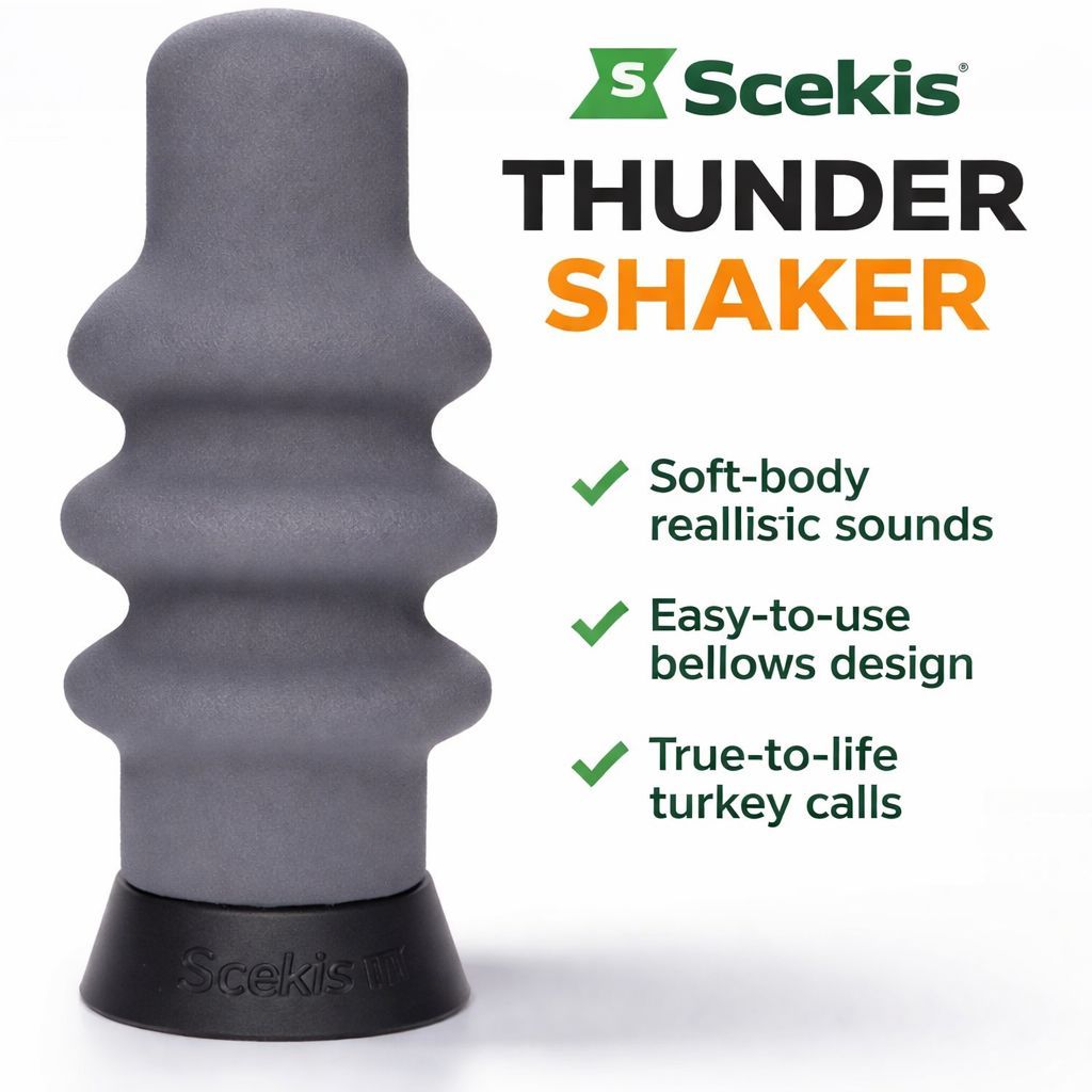 Loud True To Life Realistic Gobble Sounds Easy To Use Thunder Shaker Hybrid Turkey Call For Hunting_desvips.com