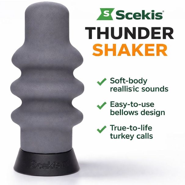 Loud True To Life Realistic Gobble Sounds Easy To Use Thunder Shaker Hybrid Turkey Call For Hunting_desvips.com