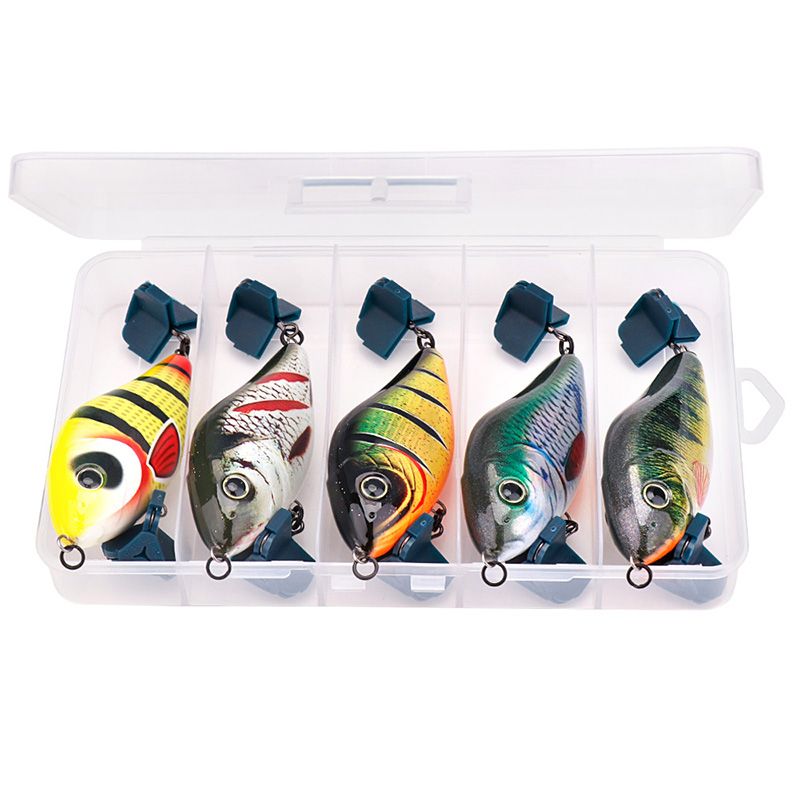 TREHOOK 5pcs Killers For Pike Sinking Wobblers Fishing Lures Set 8cm 24g Jerkbait Hard Artificial Bait With Fishing Tackle Box_desvips.com