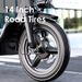48V 500W Carbon Steel Ebike Electric Bike Multi-Shock Absorption City Commuter Adult Electric Bicycle 14"Road Tires With Basket_desvips.com