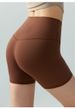 Lycra Naked-Feel Antibacterial Active Shorts: High-Waisted Stretch Yoga/Riding/Tennis Training Pants For Curvy Women_desvips.com