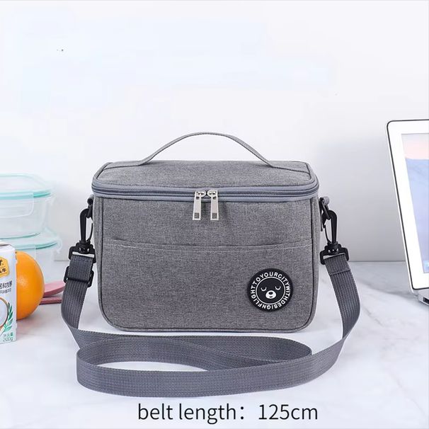 Portable Lunch Bag Food Thermal Box Durable Waterproof Office Cooler Lunchbox With Shoulder Strap Picnic Bag For Couples Unisex_desvips.com
