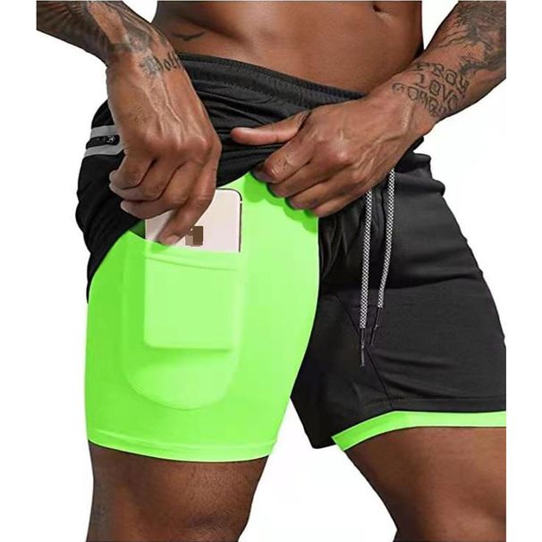 Men's Quick-Dry Basketball Shorts With Liner - Breathable 5-Inch Gym Running Shorts (Moisture-Wicking Lightweight Solid Color Athletic Fit)_desvips.com