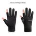 Men’s Winter Fingerless Gloves – Fleece-Lined Touchscreen Gloves For Writing, Driving, Cycling & Outdoor Work (Half-Finger/Full-Finger, Black/Grey)_desvips.com