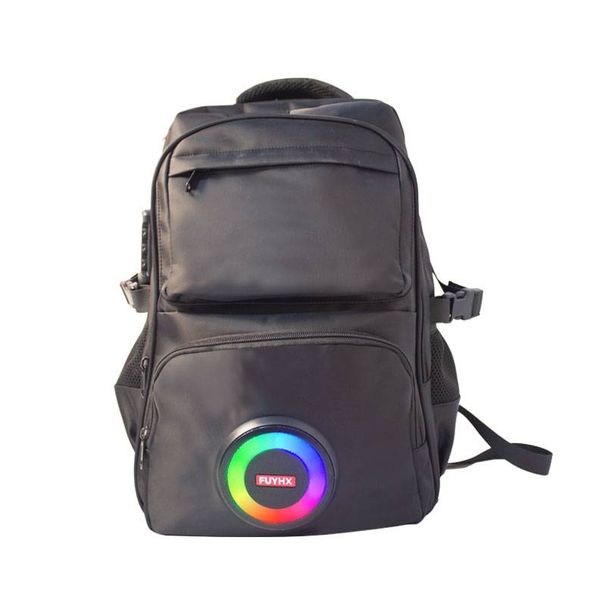 Muti-function Backpack Bluetooth Speaker Waterproof Battery LED Lights Radio Audio Amplifier Flashlight Charger Work_desvips.com