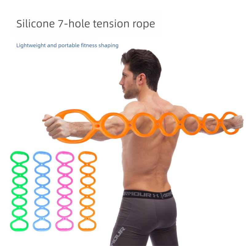 Jelly For Men And Women Yoga Fitness Elastic Soft Silicone Resistance Bands_desvips.com