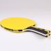 REGAI Yellow Table Tennis Double-Sided Rubber Adult Student Training Ping Pong Long Handle Horizontal Racket_desvips.com