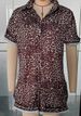 New Women's print holiday style lapel design shirt shorts suit women_desvips.com
