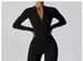 Autumn New Long-sleeved Zipper Tight Hip Show Jumpsuit Fitness Pants Women's Running Sports Training Yoga Clothes_desvips.com