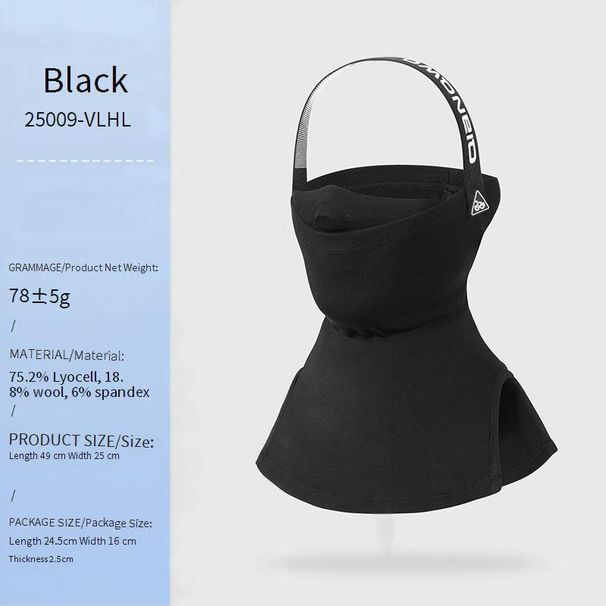 Winter Wool Ski Mask - Breathable Anti-Fog Face Cover For Cold Weather, Cycling & Outdoor Sports (Unisex, Black)_desvips.com