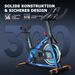 Wenoker Heimtrainer Fahrrad Mit App, Einstellbarer Widerstand, Leise & Bequem Ergometer Mit Hantelablage, LCD-Display, Tablet-Halterung, Bis 160KG_desvips.com