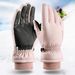New Ski Gloves For Women Winter Warm Fleece Lined Thickened Windproof Waterproof Touchscreen Outdoor Cycling Climbing_desvips.com