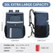 Stylish Insulated Backpack Thermal Lunch Bag For Students Outdoor Picnic Leakproof Cooler Backpack With Multiple Pockets_desvips.com