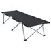 Foldable Camping Bed - Oxford Fabric With Steel Frame - Gray/Black - 194 X 64 X 42 Cm_desvips.com