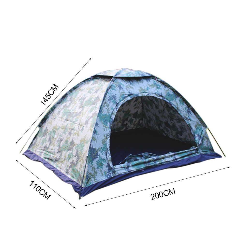 Camping Tent 5-6 Person Single-layer Camouflage Tent Portable Waterproof Tent Travelling Hiking Shelter For Camping Acce_desvips.com