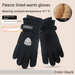 Windproof Thickened Cold-proof Skiing Riding Women's High Appearance Warm Cute Fleece-lined Touchscreen Gloves_desvips.com