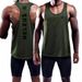 2025 Summer Men's Basketball Casual Sports Training Loose Sleeveless Base Shirt Quick-Dry Printed Vest_desvips.com