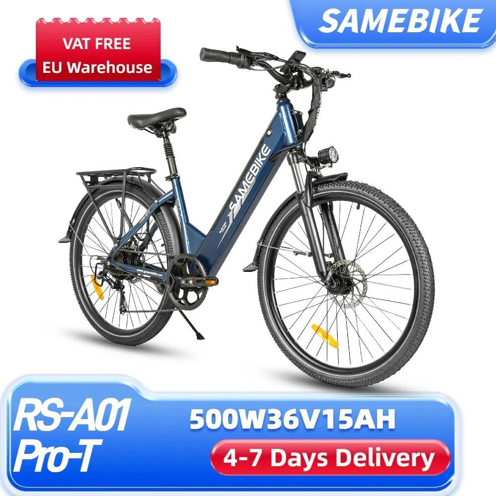 SAMEBIKE RS-A01 Pro-T 26" Electric Bike 36V 15Ah Battery 500W Motor Urban Electric Bicycle Best For Commuting And Urban Riding _desvips.com