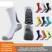 Adult Mid Calf Soccer Socks Professional Sports Socks For Men And Women Towel Sole Dotted Rubber Non-Slip Training Socks_desvips.com