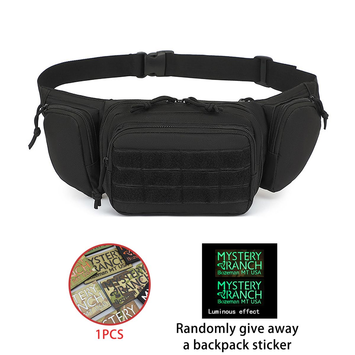 Outdoor Multifunctional Tactical Waist Bag, Wear-resistant Storage Diagonal Cross Bag_desvips.com