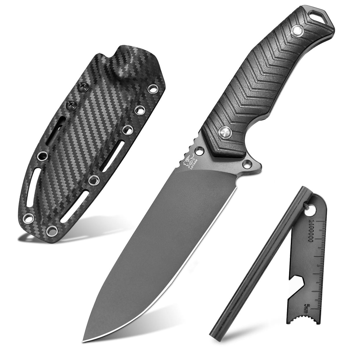 10 Inch Full Tang Tactical Survival Hunting Knife With Sheath_desvips.com
