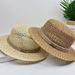French-style Hollowed-out Hand-woven Straw Women, Versatile Flat-top For Summer Outings, Beach Hat, Casual Sun Hat_desvips.com