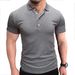 European And American Cross-border Casual Short-sleeved Sports American Men's Polo Shirt, Foreign Trade Lapel Short-sleeved Casual Fitness Men's_desvips.com