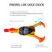 10 Colors Floating Duck Thunder Frog Bionic 9cm Flippers Lure 11g Rotating Tractor Fishing Bait_desvips.com