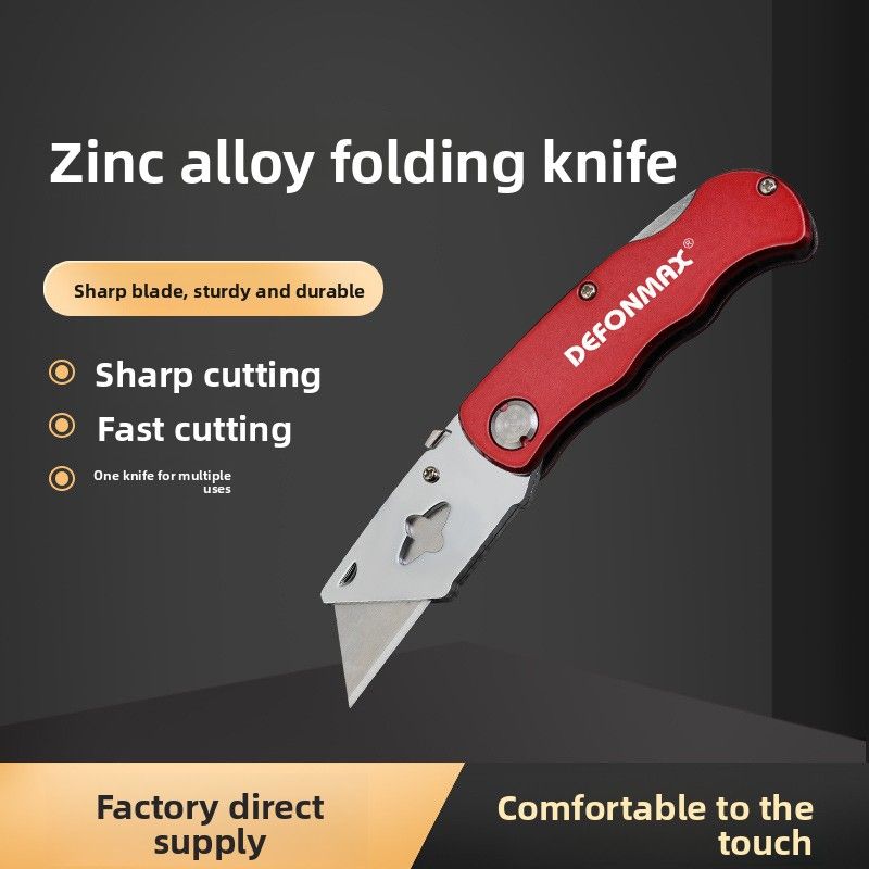 Manufacturer Supplies Folding Practical Trapezoidal Blades, Package Opening New Utility Knives, Wallpaper Knives_desvips.com