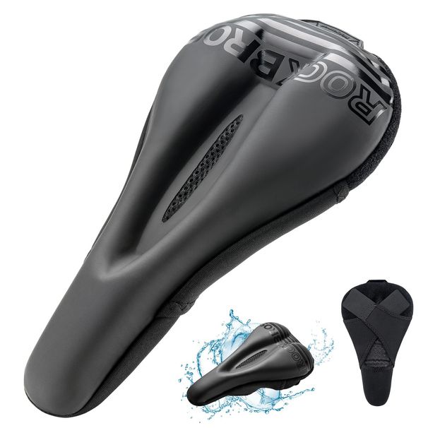 ROCKBROS Bicycle Saddle Cover Waterproof Gel Seat Protector_desvips.com