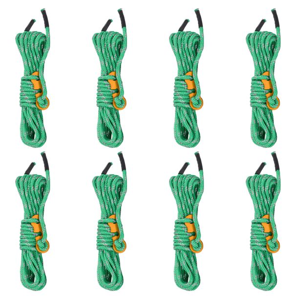 Durable Guy Line - Aluminum Alloy Tensioner, Reflective Stripes, Ideal For Camping And Hiking_desvips.com