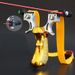 Laser 98K Level Infrared Resin 98k Quick Press Flat Rubber Band Fiber Optic Sight Slingshot Device_desvips.com