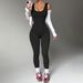 Women's Backless Yoga Bodysuit V Waist Lifting Hip Curved Buttocks Nude Feel Neckline Tight Fit Fitness Pants_desvips.com