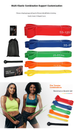 5 Pack TPE Resistance Bands, 8-125 LBS Elastic Workout Bands For Yoga, Strength Training & Physical Therapy_desvips.com