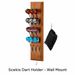 Wall Mounted Dart Holder/Caddy Display, Holds 12 Steel & Soft Tip Darts, Game Room & Home Bar Essential_desvips.com
