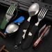 Mini Foldable Detachable Combination Outdoor Mountaineering Travel Cutlery Multi Opening Aluminum Handle Outdoor Knife Gift Fruit Knife_desvips.com